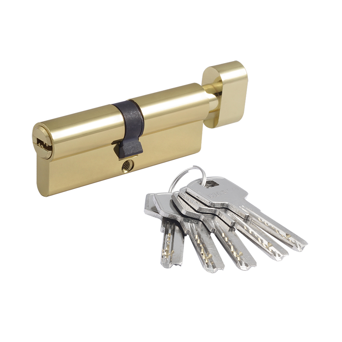 Цилиндров. механизм есо-std z лпв-80 (40-40) (ключ/вертушка) золото (1/10/80) "нора-м"