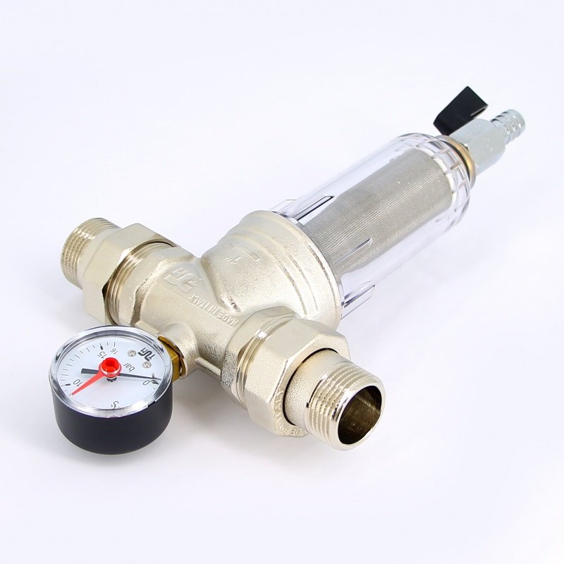 Фильтр магистральный промывной TIEMME 3/4" для холодной воды