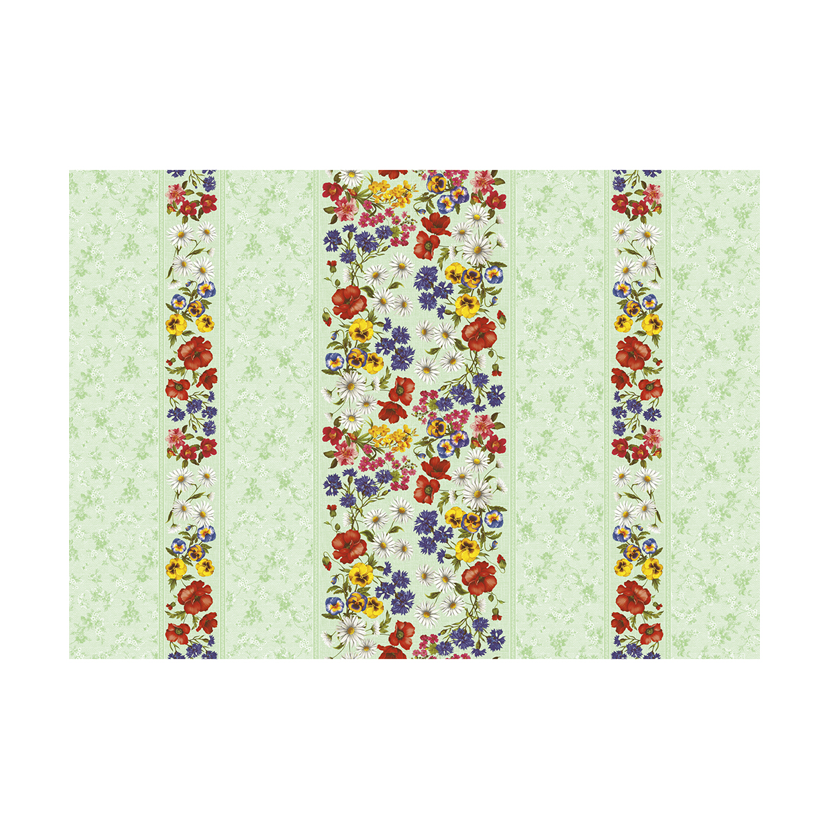 Клеенка пвх основа нетканая 135 см  рулон 20 м (1)  "major" 515/3 (зеленый)