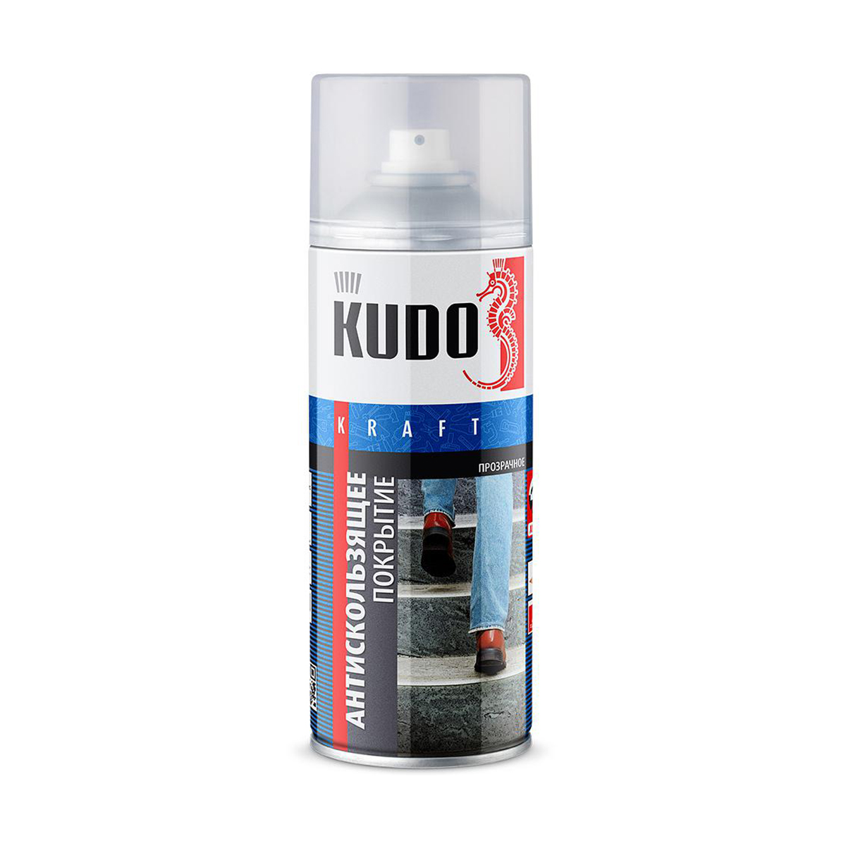 Покрытие антискользящее аэрозоль 520 мл прозрачный (6) "kudo" ku-5401