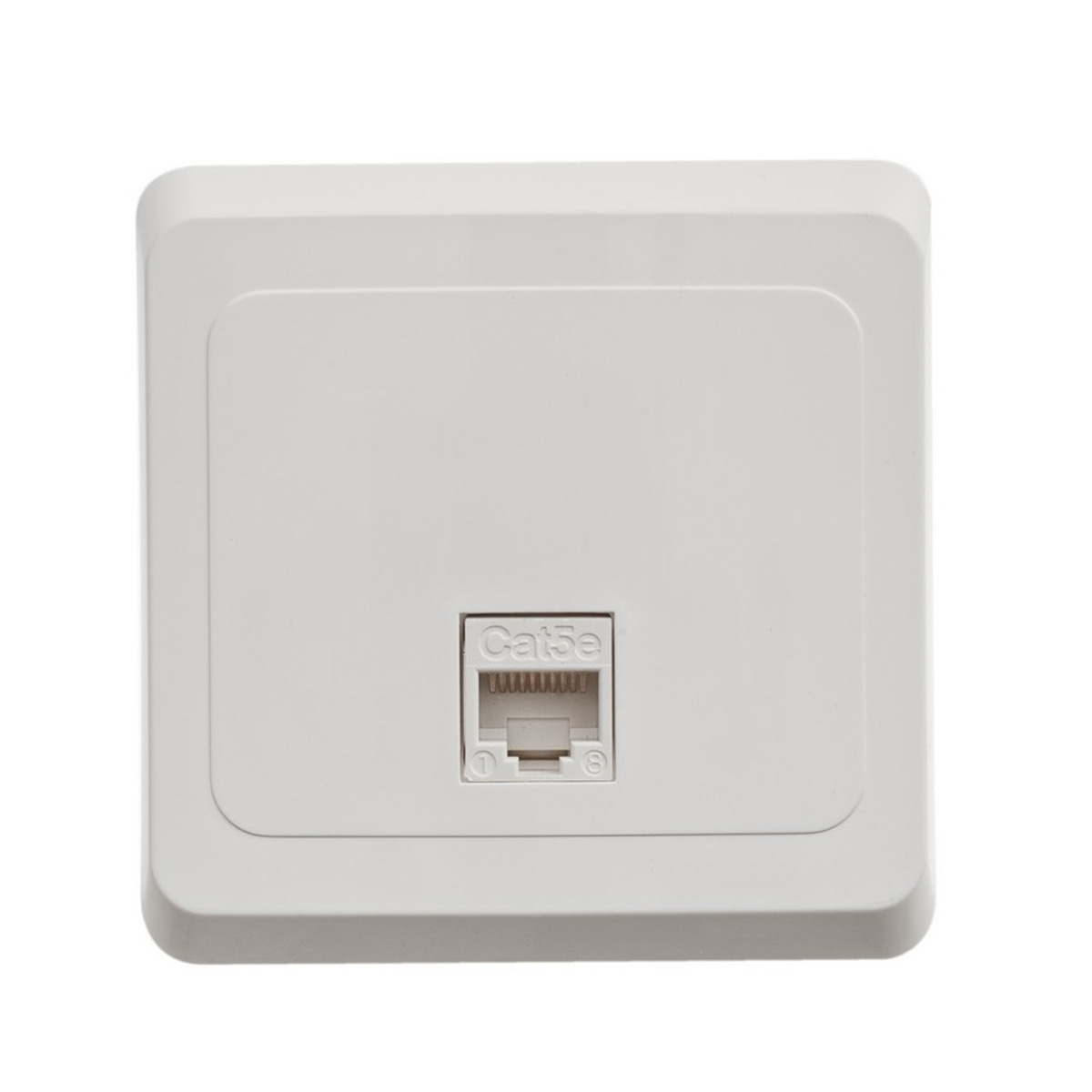 Розетка компьютерная "этюд" 1 местн. rj45, белый (1/10/120) "schneider"