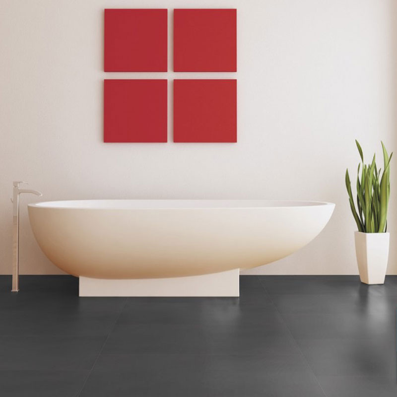 Кварц виниловый ламинат Wineo 800 Tile DB00096-1 XXL Solid Dark Плитка темная сплошная