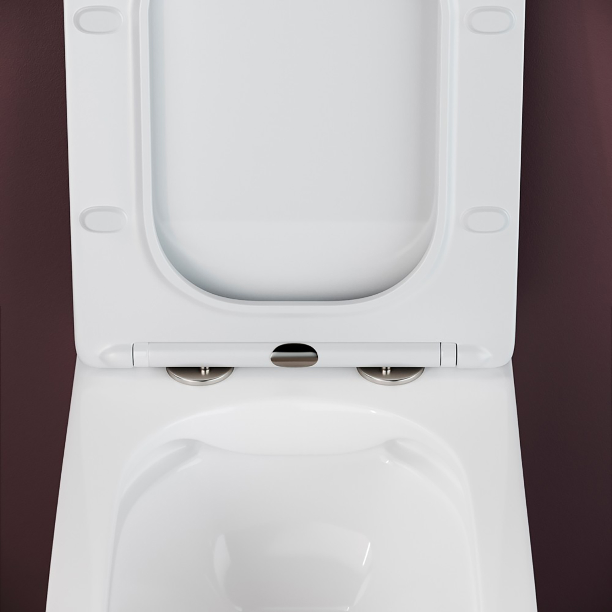 Унитаз подвесной "metric rimless" белый "ceramica nova" cn3007