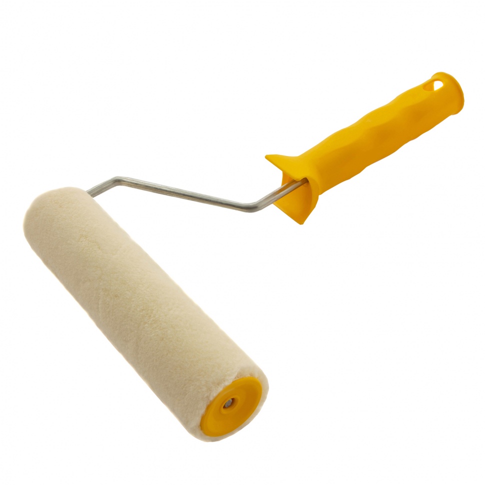 Валик "Лаки", 180 мм, ворс 5 мм, D - 36 мм, D ручки - 6 мм, велюр Сибртех (80242)