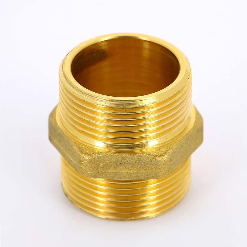 Ниппель резьбовой 1"1/2 x 1"1/2 (НР) латунь UNI-FITT