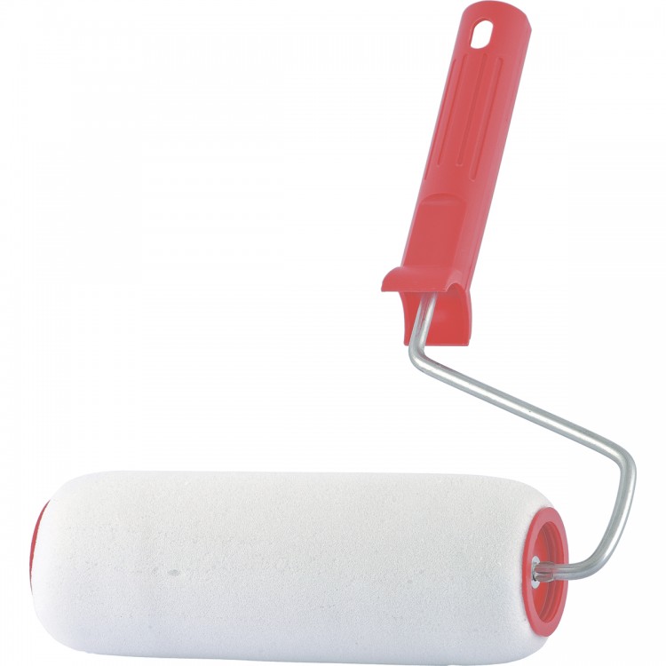 Валик "Поролон", в сборе, 200 мм, D 48 мм, D ручки 6 мм, крепление шплинтом Сибртех (80143)