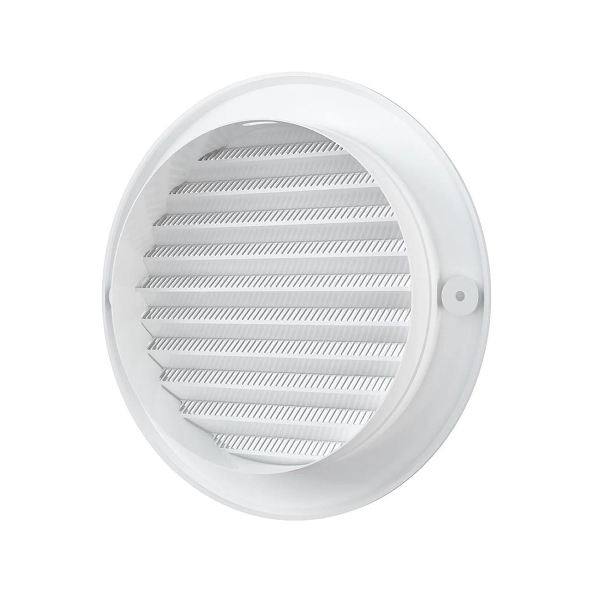 Решетка вентиляц. круглая с пластик. сеткой d 161 мм с фланцем d 125 abc-пластик (1/40) "эра" 12ркс