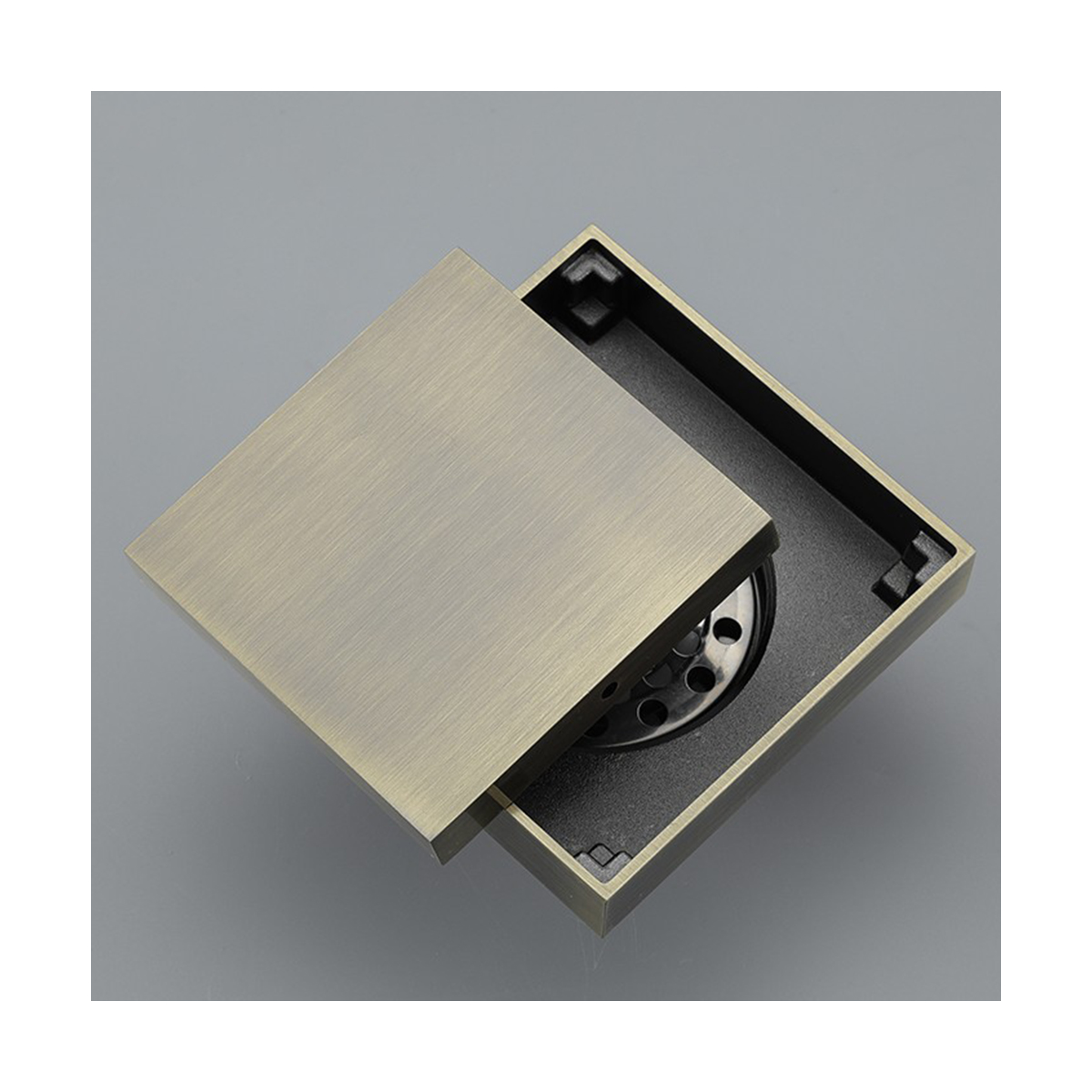 Трап для душа g81005-4 100*100 мм, бронза (1/40) "gappo"