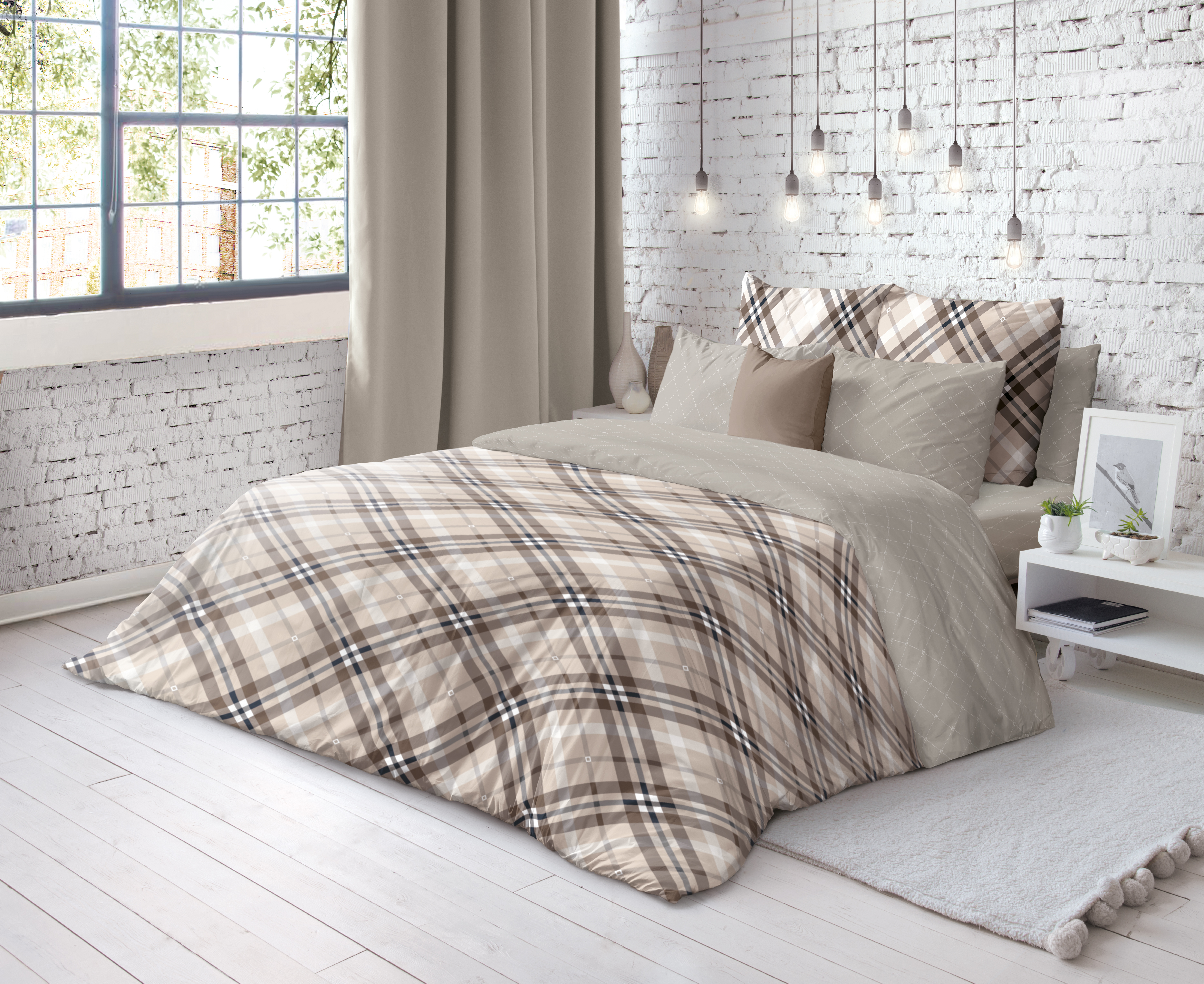 Постельное белье "волшебная ночь" kilt 1,5 сп. (ранфорс) (1)