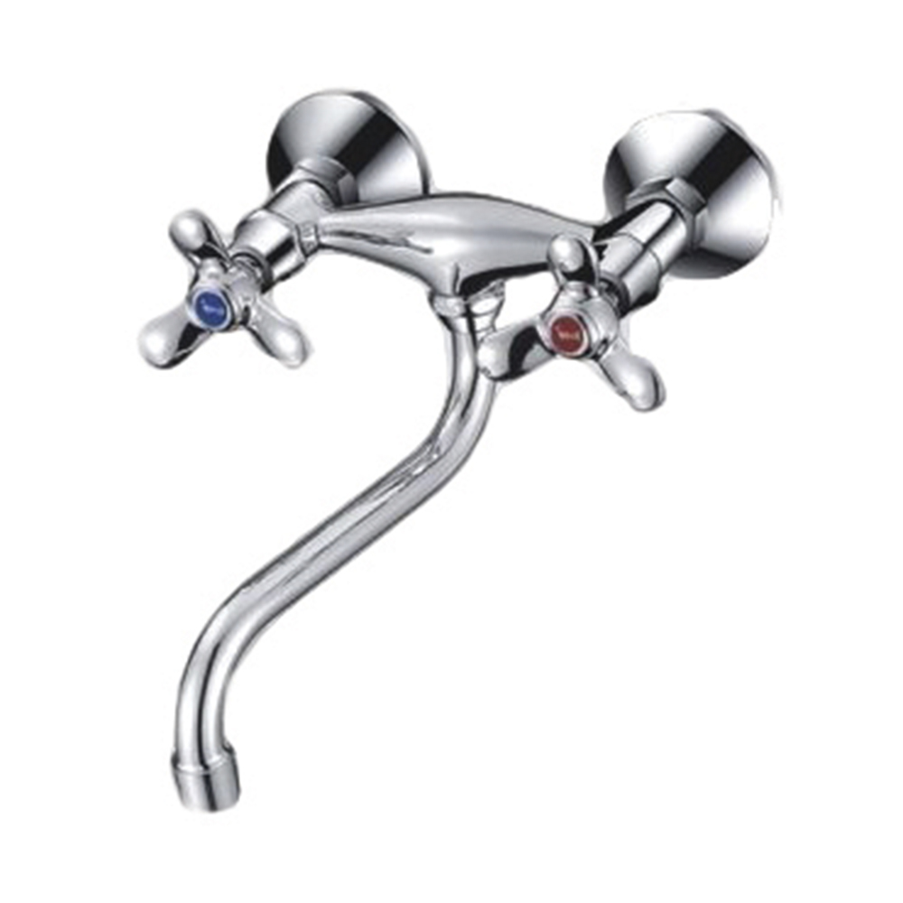 Смеситель для кухни (настенный) fz 490-a07 длинный излив (2/20) "fauzt"