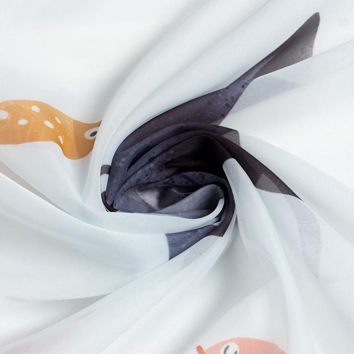 Тюль "морские друзья" 145*260 см компл. 2 шт. (1/25) "этель" 5525141