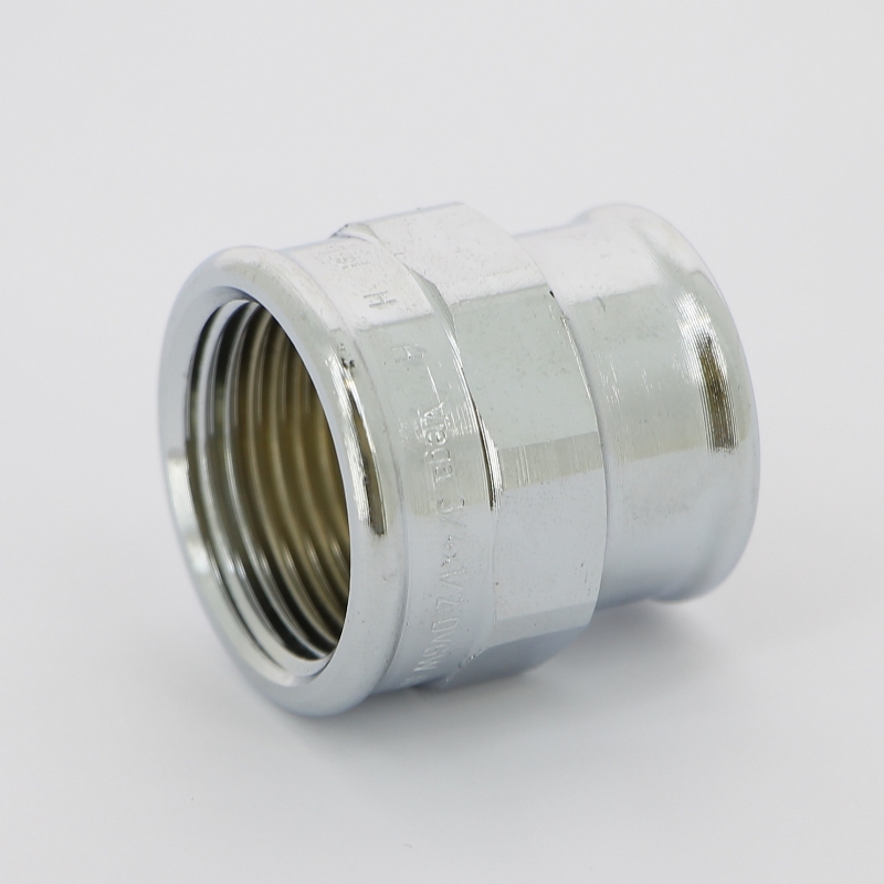 Муфта резьбовая (ВР) 3/4" х 1/2" хромированная бронза VIEGA (447823)