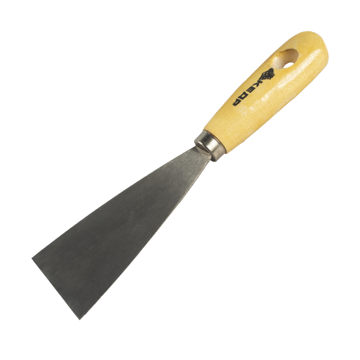 Шпатель стальной  50 мм дерев. ручка (12/240) "кедр"  038-0050