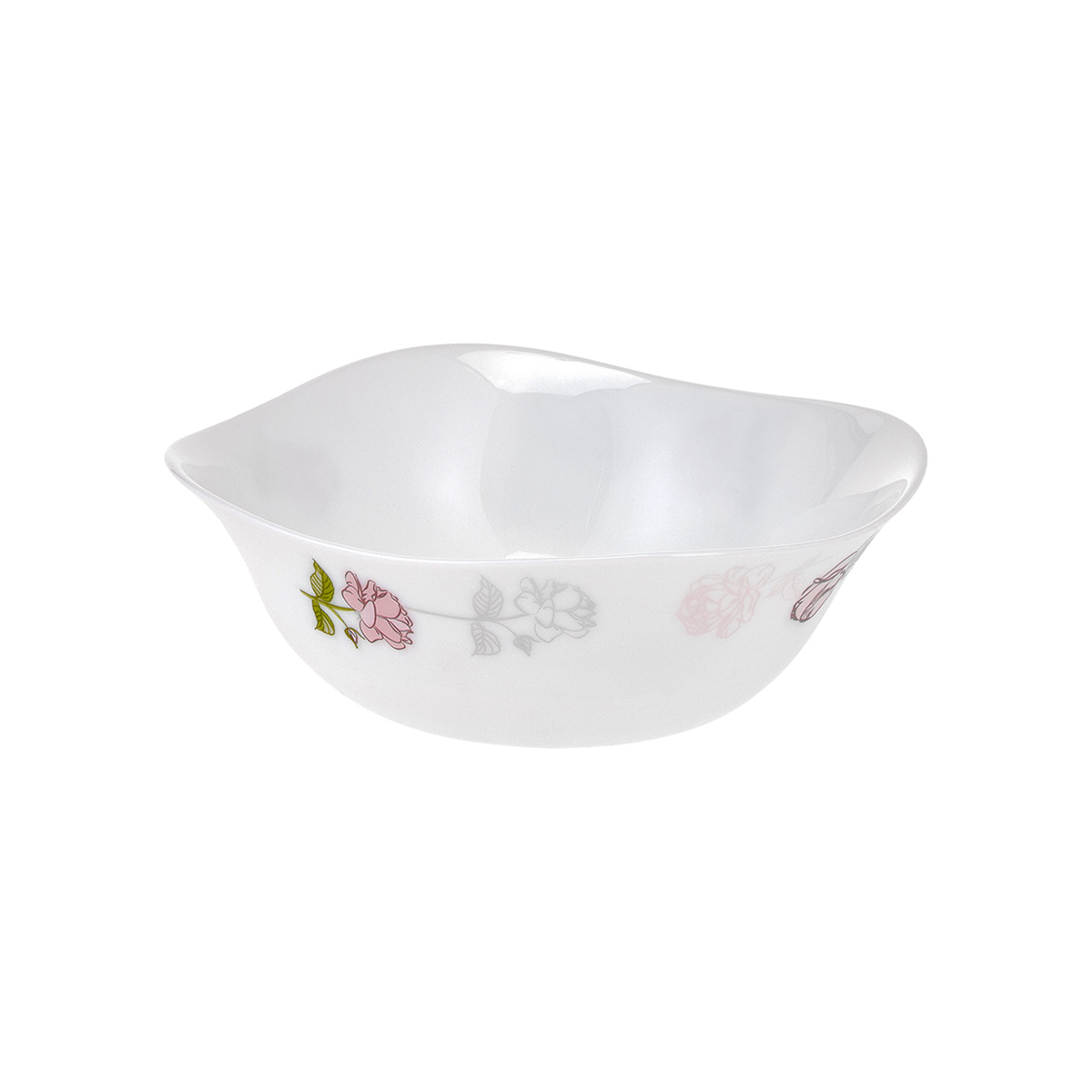 Салатник "royal garden" wild roses 17*17 см, опаловое стекло (6/36) rg012sc