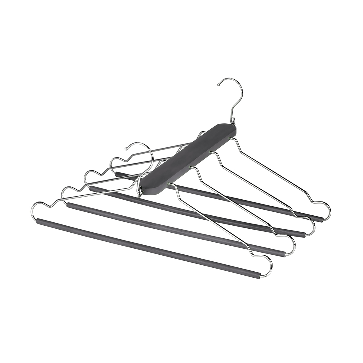 Вешалка-трансформер "japanese" 4-х уровневая, серая (1/24) "valiant" jb-18082