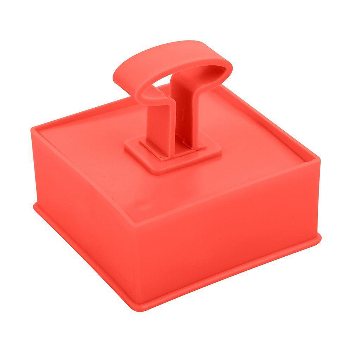 Форма кулинарная "квадрат" пласт. 9,5*9,5*4,5 см с крышкой-прессом (1/12/144) "мультидом" dh8-36