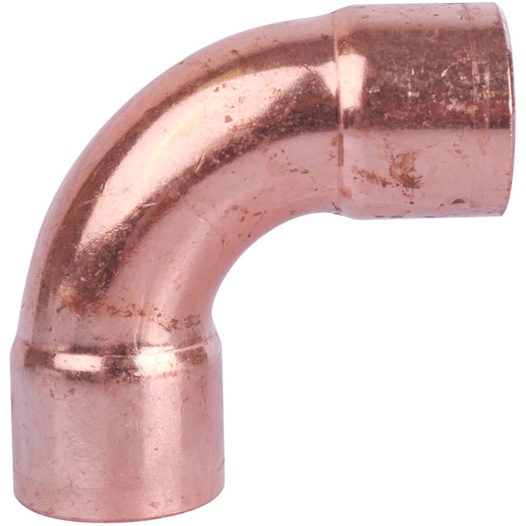 Отвод двухраструбный 22 мм / 90° под пайку медный SANHA 15002A22E