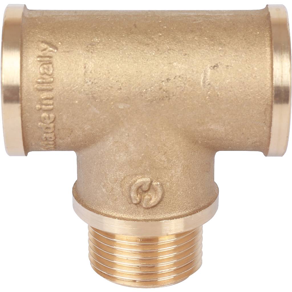 Тройник резьбовой ВН 3/4" латунь STOUT