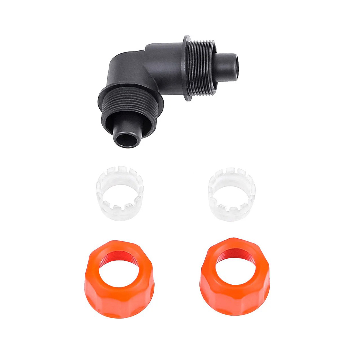 Уголок для соединения шлангов 1/2"-1/2" цанговый "жук" (1/50/350)