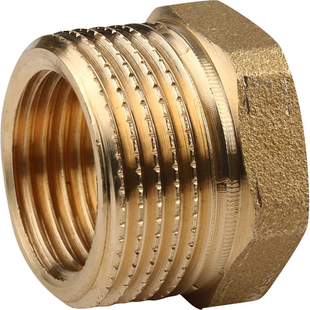 Футорка редукционная НВ 1/2" x 1/4" латунь TIEMME