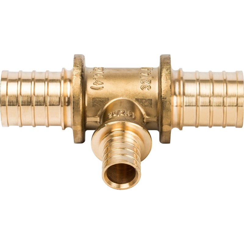 Тройник переходной 32 x 20 x 32 аксиальный для труб PE-X STOUT