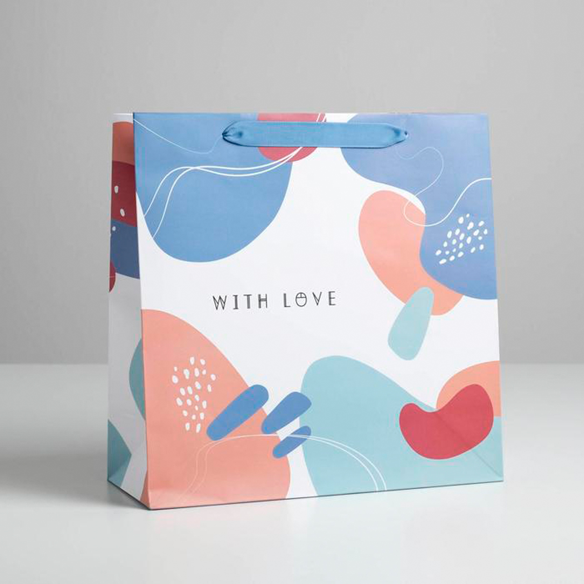 Пакет подарочный ламинир. "only for you" 30*30*12 см (1/97) "дарите счастье" 5226258