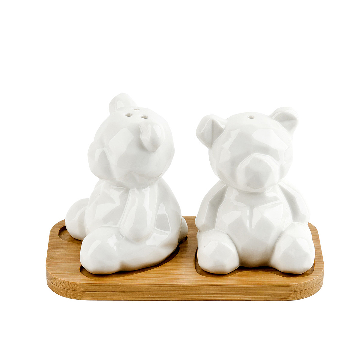 Набор для специй на подставке соль/ перец "naturel" 14*7*8,5 см (1/48) "nouvelle home" 2632011