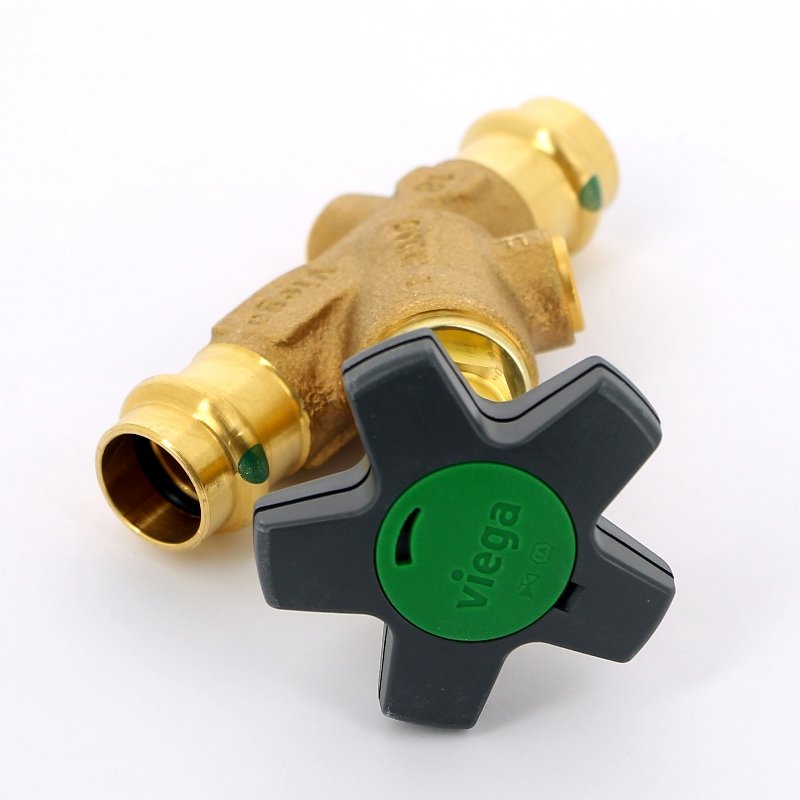 Наклонный вентиль CRV 18 Easytop пресс с SC-Contur Basic VIEGA