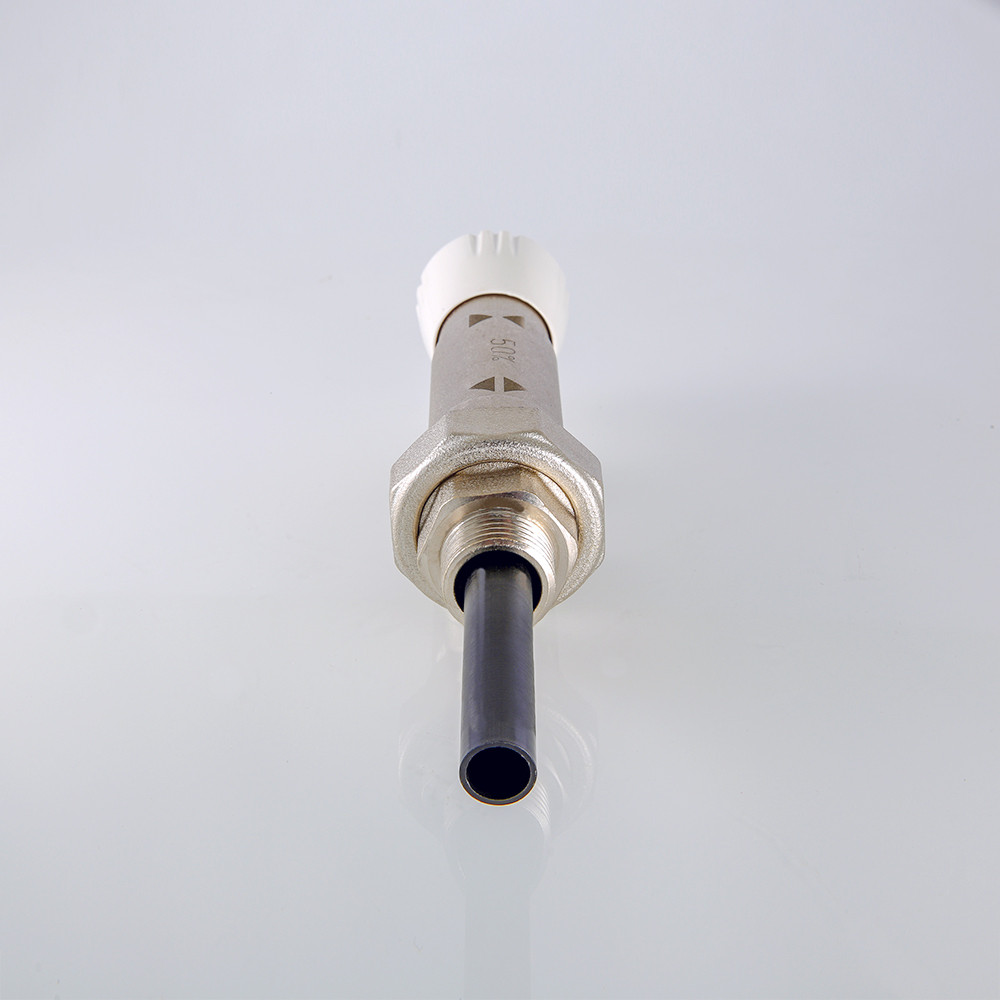 Узел инжекторный угловой НР 1/2" х 100 % х 3/4 ЕК для подключения радиатора горизонтальный VALTEC