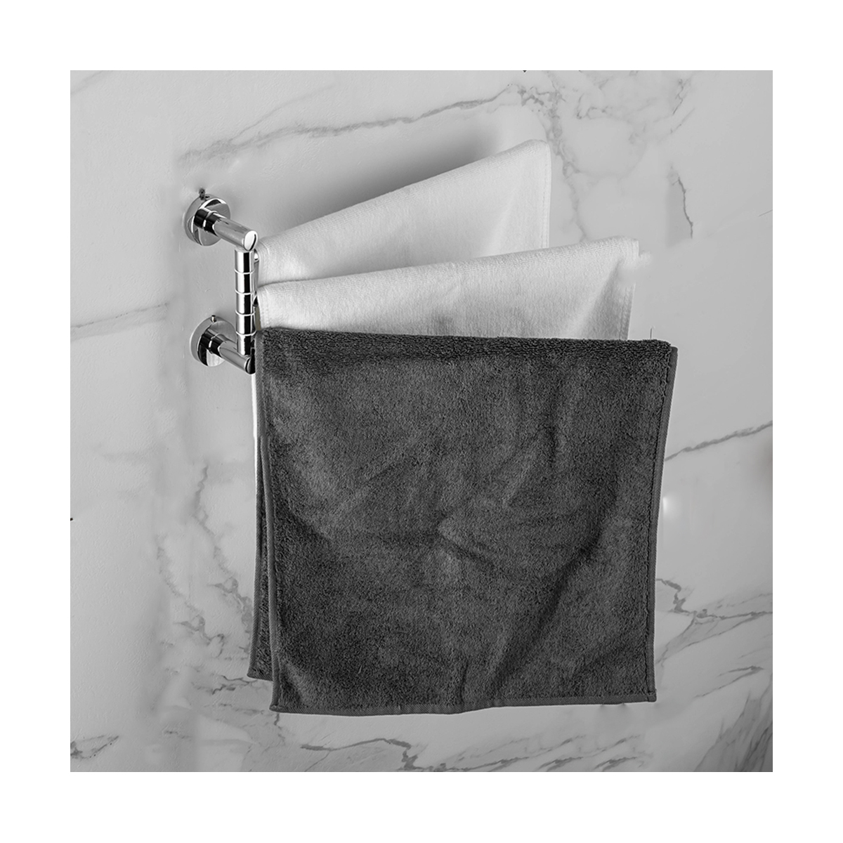 Полотенцедержатель поворотный тройной r15113 (нерж.сталь), хром (1/10/40) "frud"