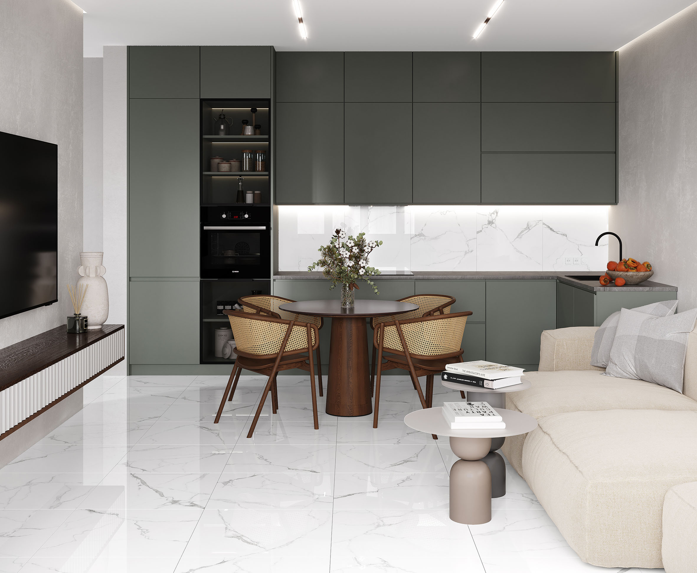 Pristine white керамогранит белый матовый 60x60