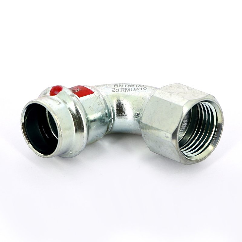 Угол пресс-В 18x1/2" оцинкованная сталь Prestabo VIEGA