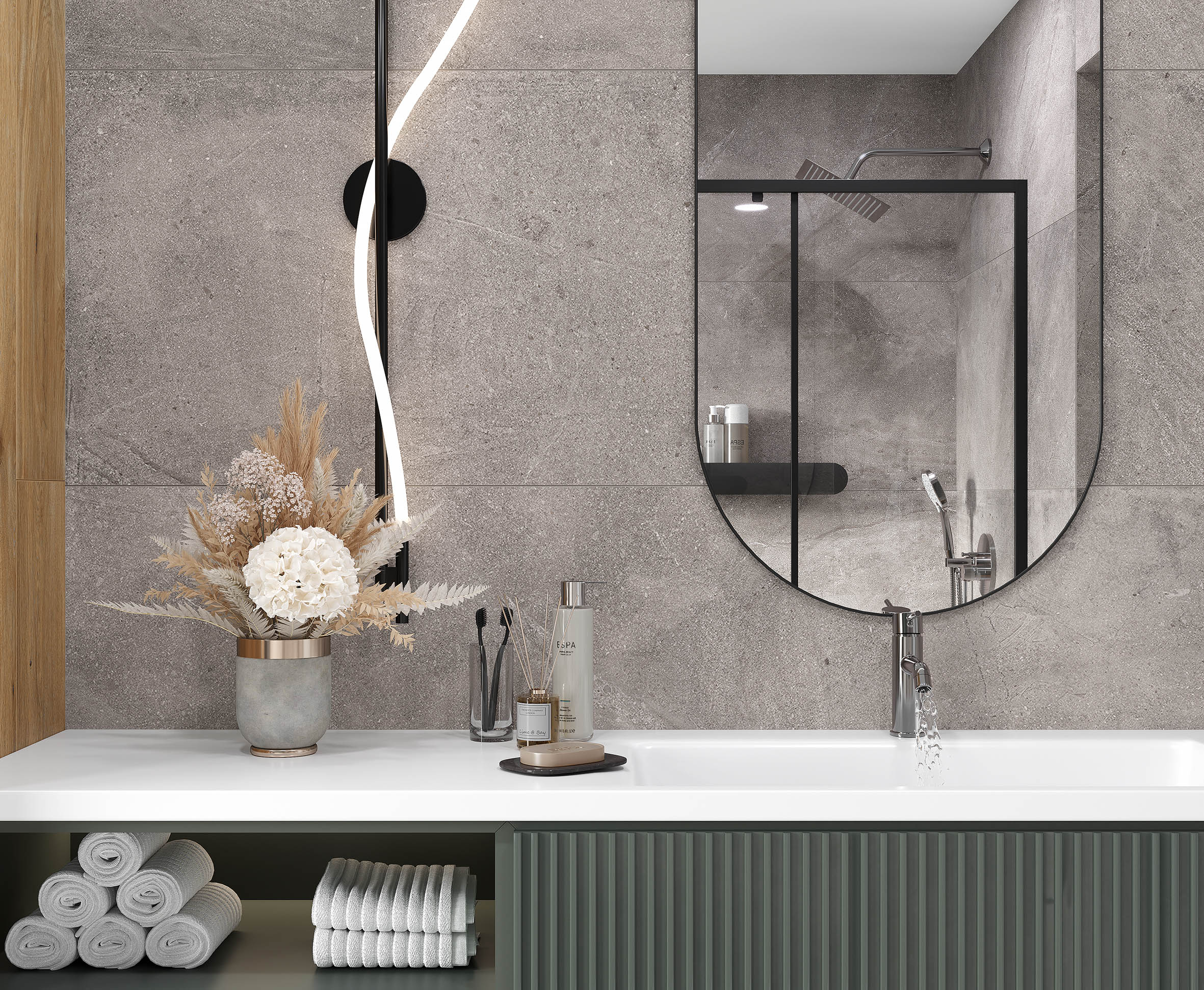 Dosimo grey керамогранит серый сатинированный карвинг 60x60