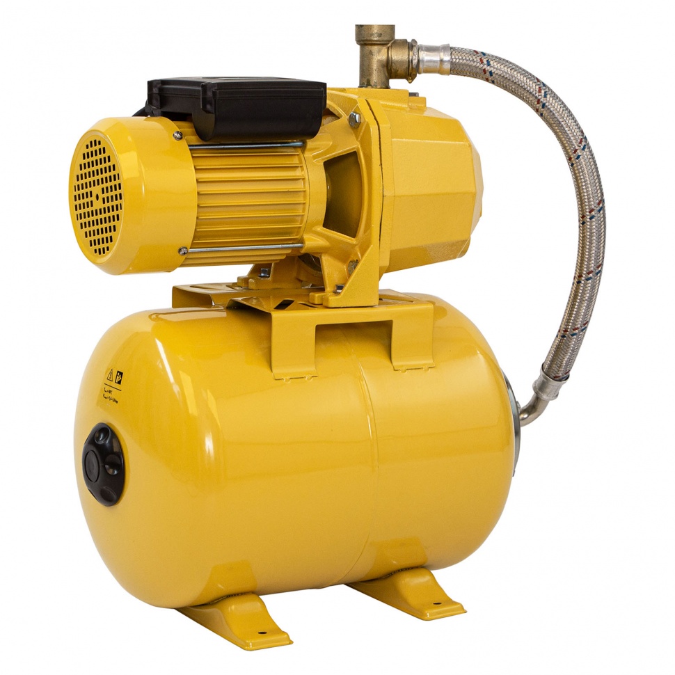 Насосная станция эжекторная PSD800C, 800 Вт, 2400 л/ч, ресивер 24 л, всасывание 20 м Denzel (97212)