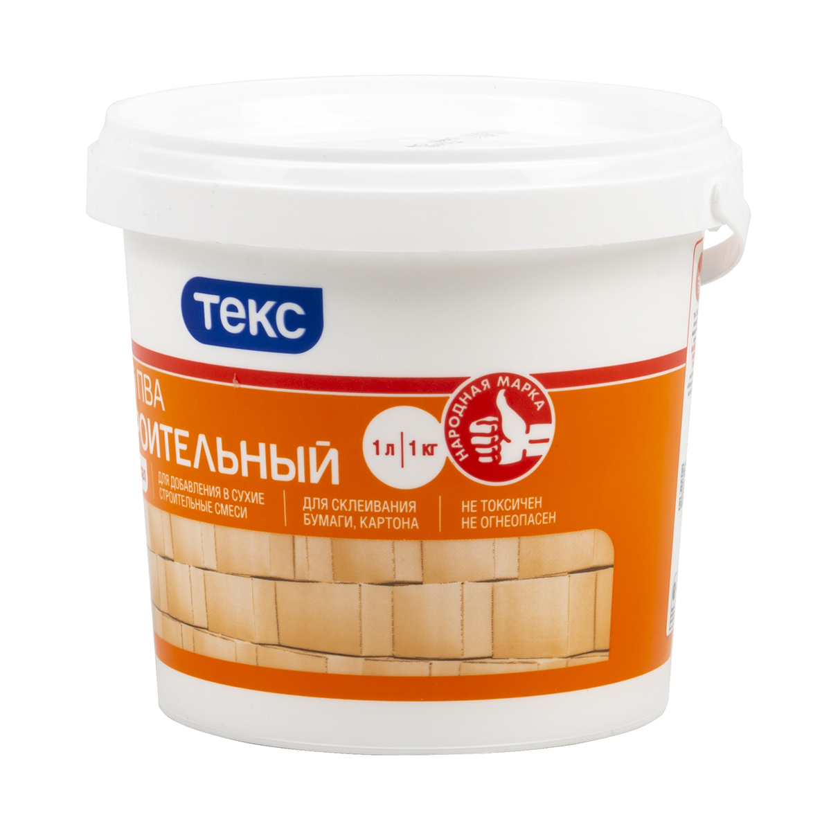 Клей пва строительный  "универсал"  1 л (1/18) текс