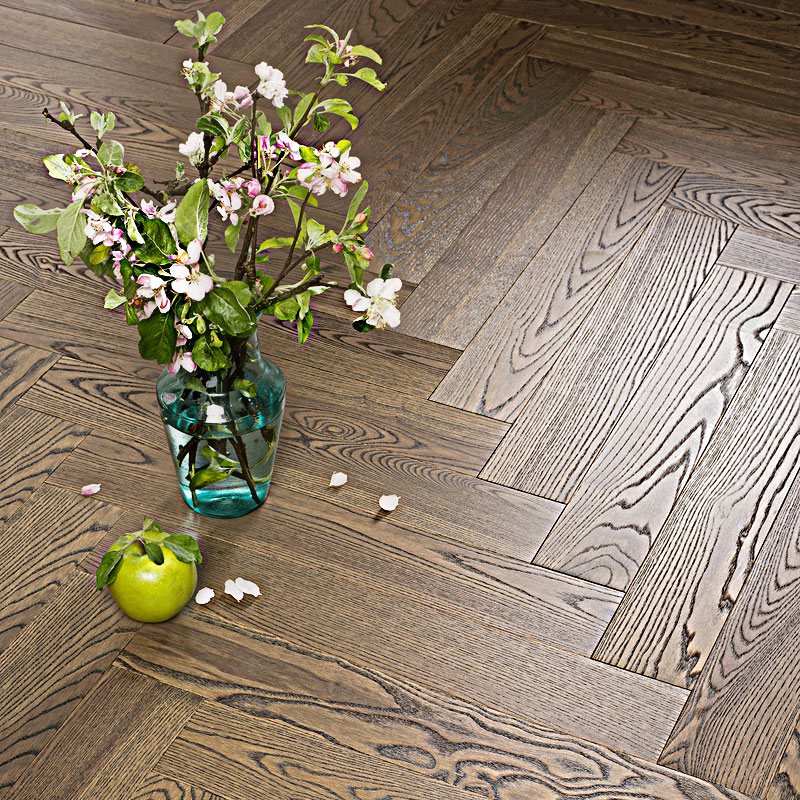 Coswick Английская ёлка 3-х слойная T&G шип-паз (90°) 1274-3257 Французская Ривьера (Порода: Ясень)