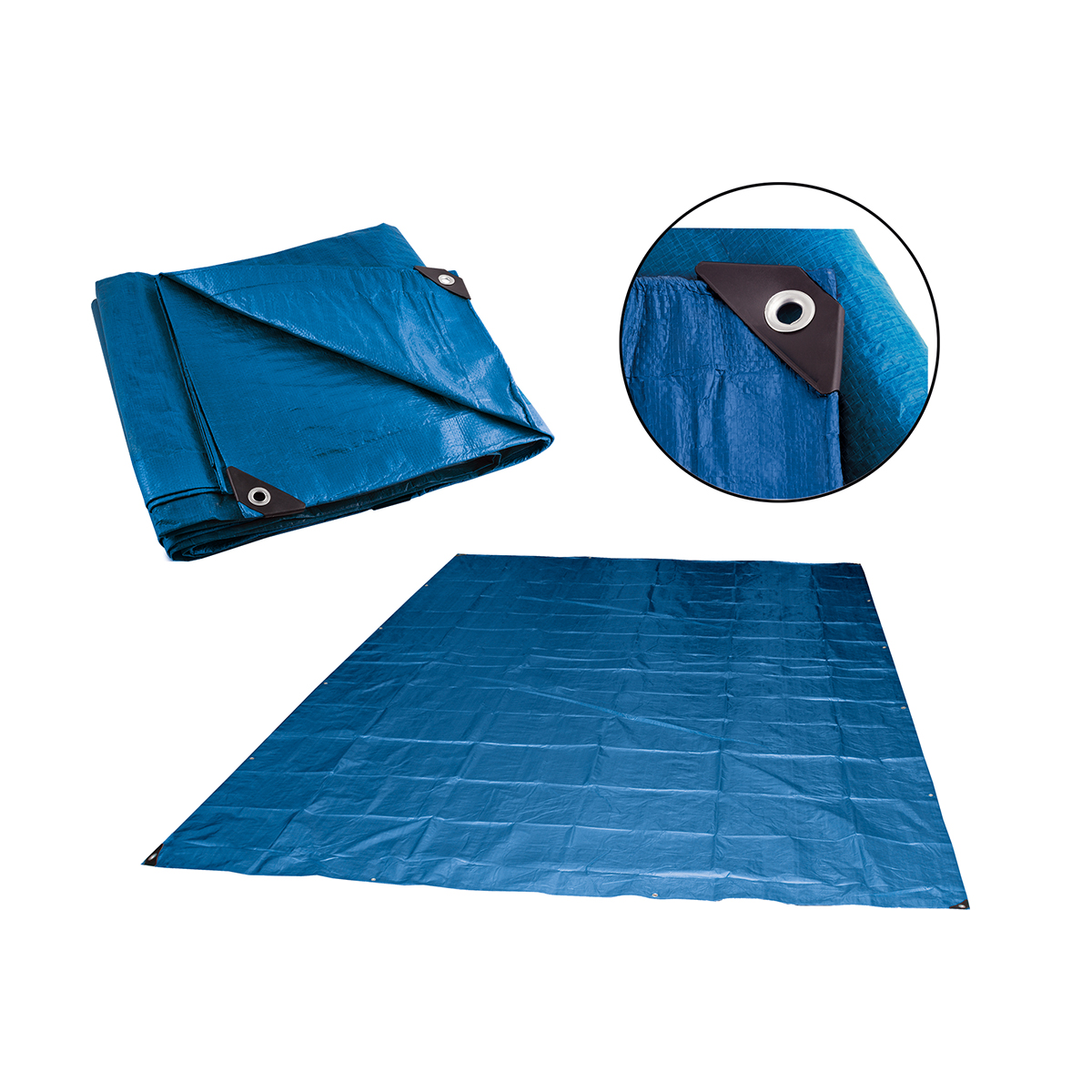 Тент  3*3 м (60 г/м2) универсальный защитный (1/30) "ecos"