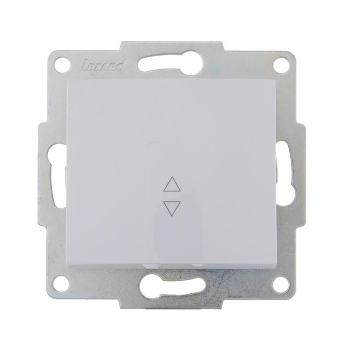 Выключатель "karina" 1 кл. проходной (механизм) белый (1/10/120) "lezard" 707-0288-105