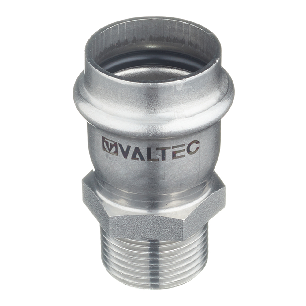 Муфта пресс-Н 35 мм х 1" нержавеющая сталь VALTEC