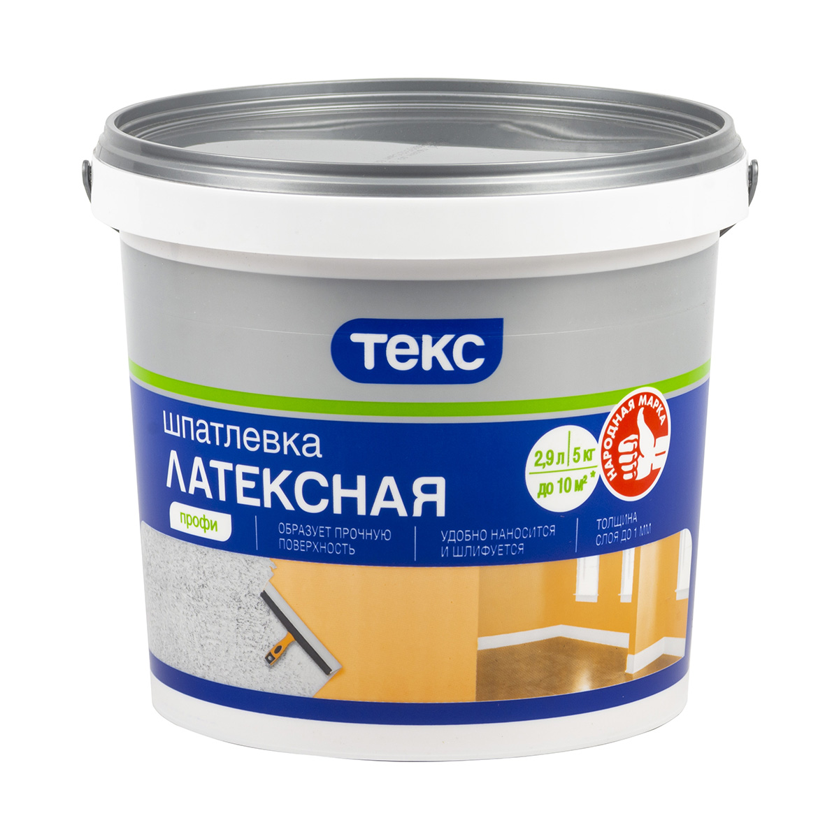 Шпатлевка латексная "профи"  5 кг (1/125) текс
