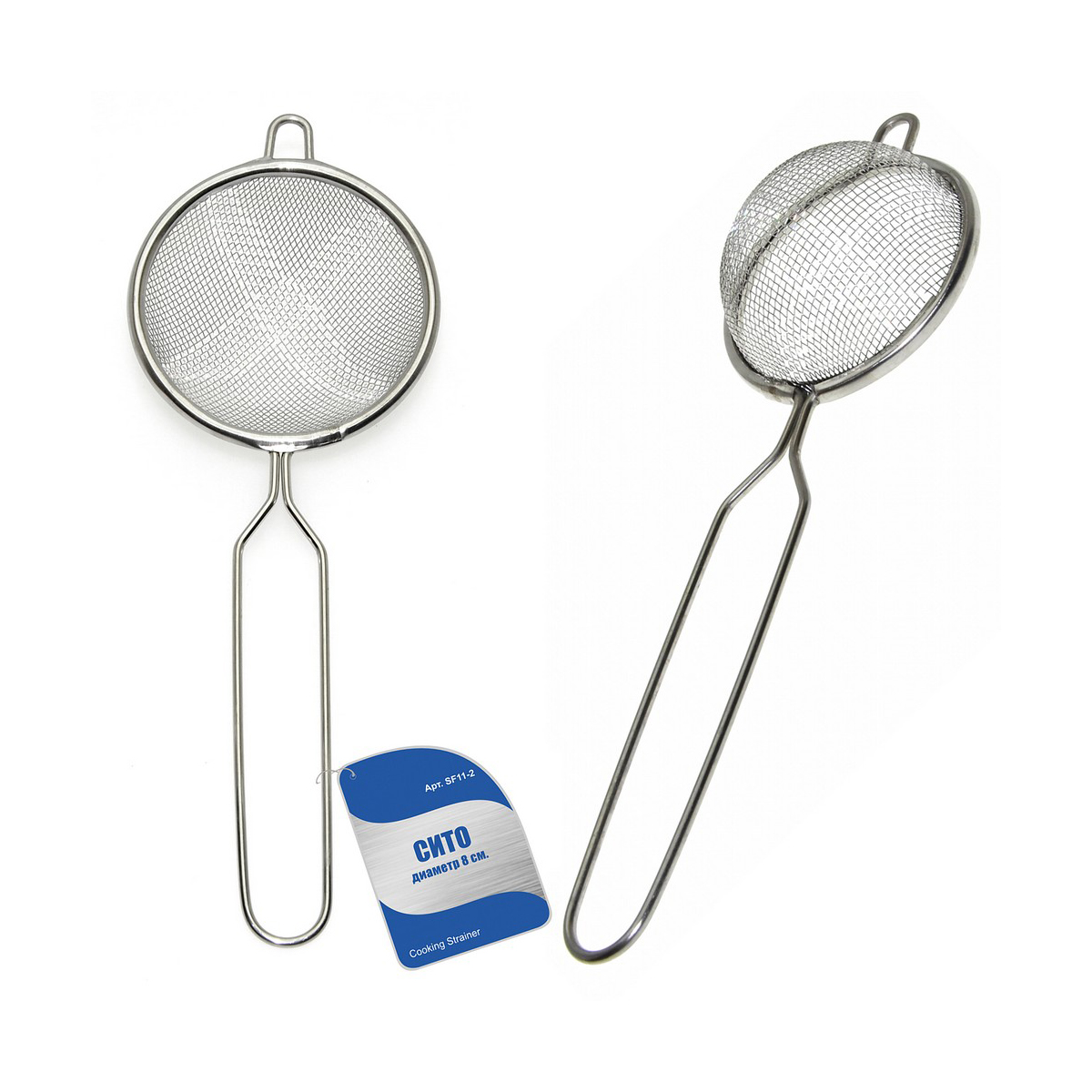 Сито нерж. с ручкой d=8 см (1/12/144) "мультидом" sf11-2