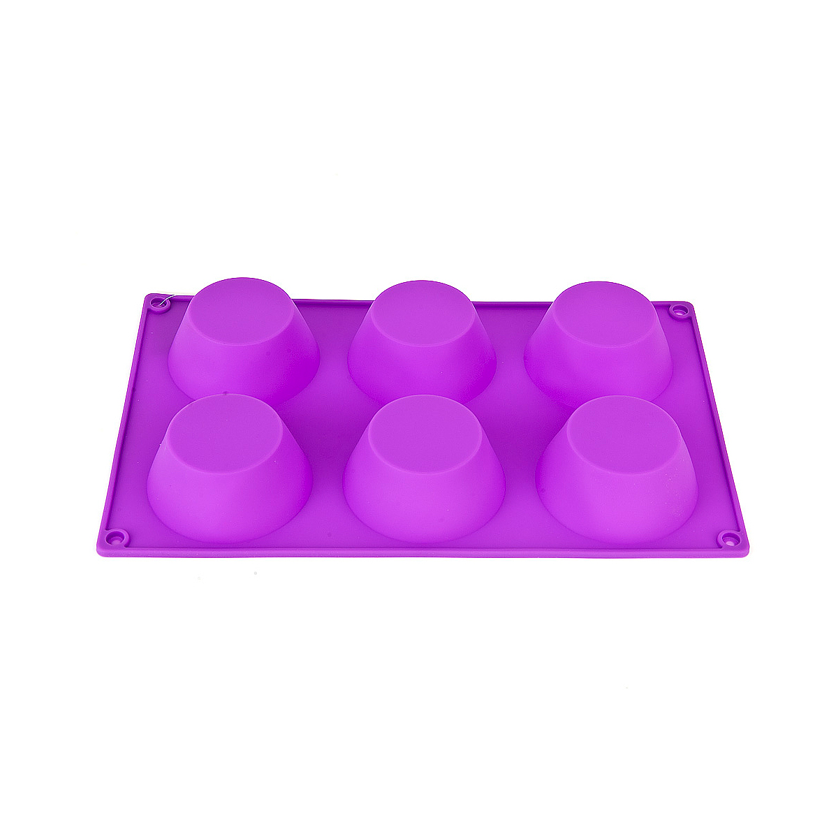 Форма для выпечки силикон. "бисквит" 6 ячеек d=7,5 см, 29*17*3 см (1/100) "nouvelle daily" 9902589