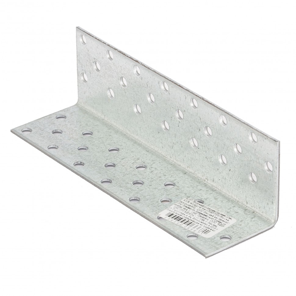 Крепежный уголок равносторонний  2 мм,   KUR 40 x 40 x 140 мм Сибртех (46587)