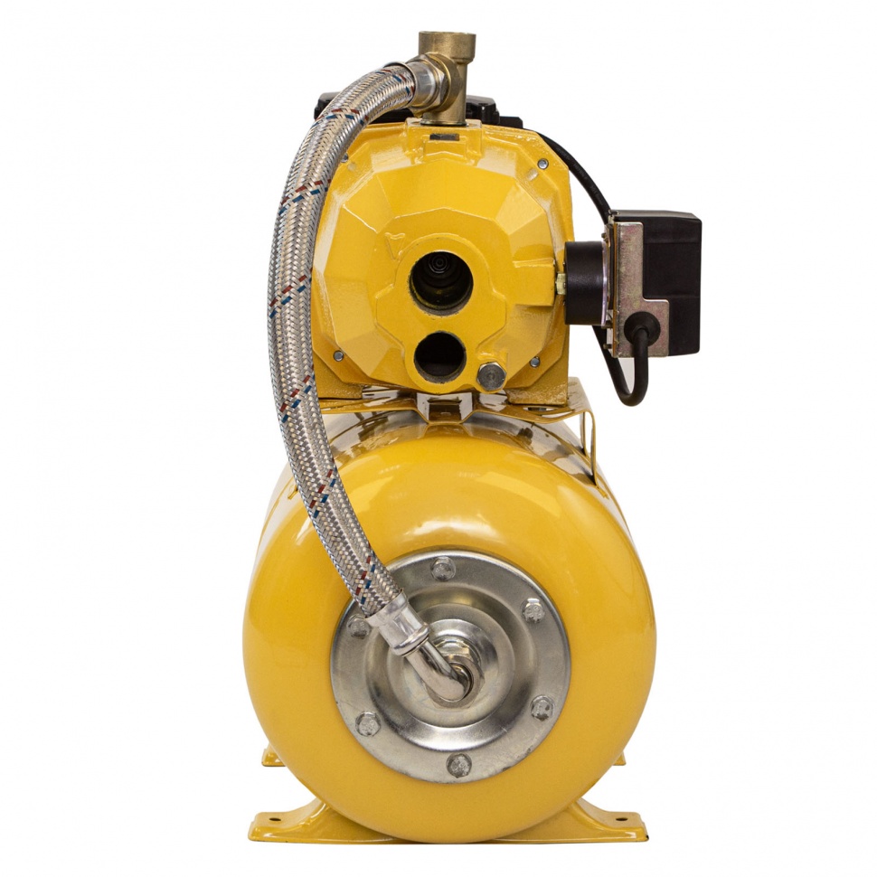 Насосная станция эжекторная PSD800C, 800 Вт, 2400 л/ч, ресивер 24 л, всасывание 20 м Denzel (97212)