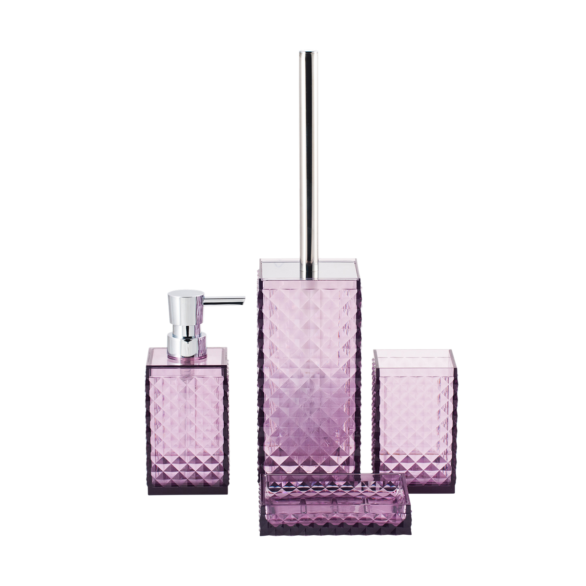 Стакан для ванной комнаты "rapas" пласт. (фиолетовый) (1/12) "swensa" swp-0660vl-c