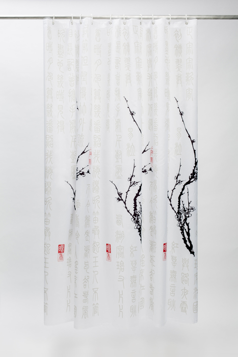 Штора для ванной 200*200 см (полиэстер) cherry tree (1/20) "iddis" scid100p