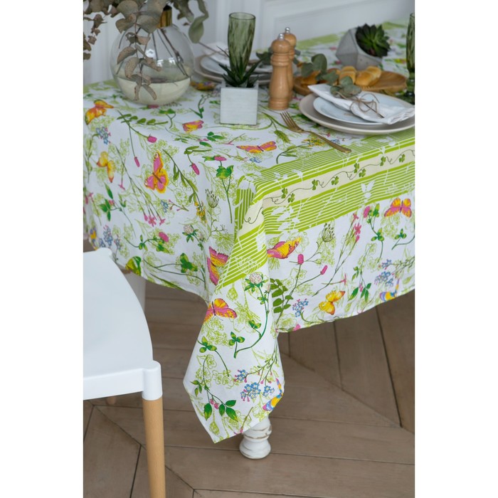 Скатерть "доляна" полевые цветы 144*250 см (1/15) 7053850