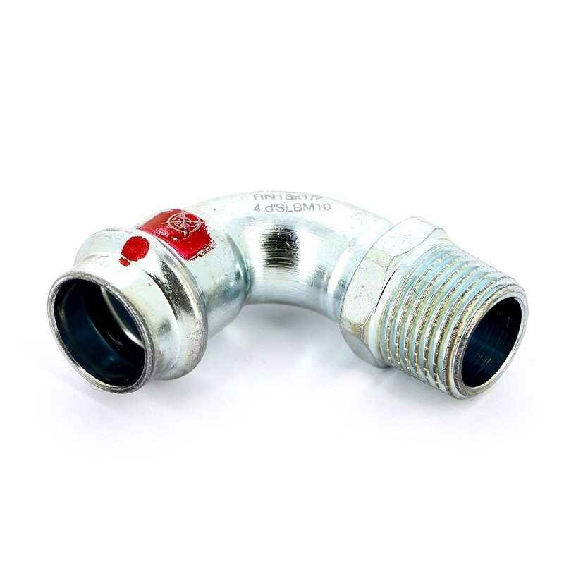 Угол пресс-Н 18x1/2" оцинкованная сталь Prestabo VIEGA