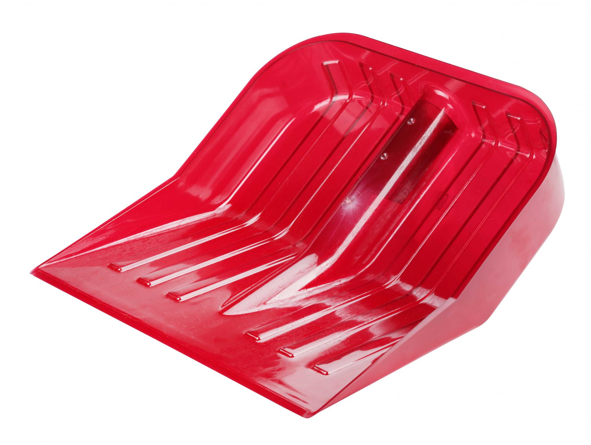 Лопата снег. поликарбонат (ковш) 430 х 420 мм красная (1/5)  "альтернатива" м7242