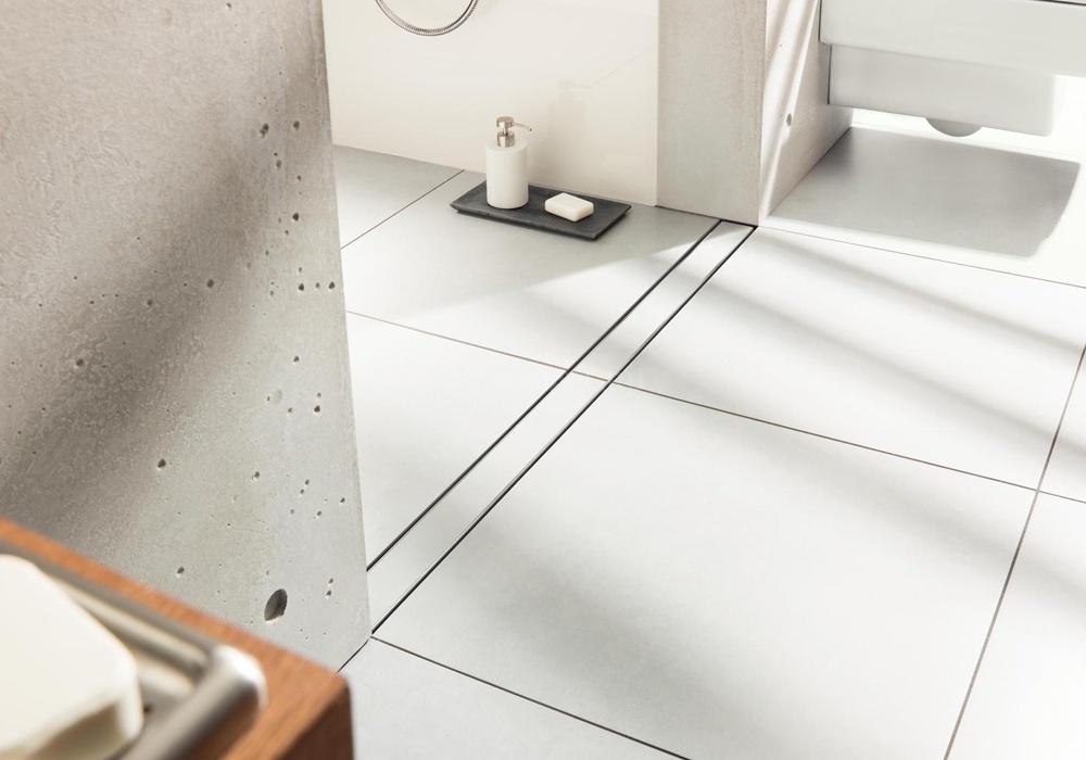 Лоток душевой Advantix VIEGA Visign ER13 800 мм, с решеткой под плитку, нерж.сталь